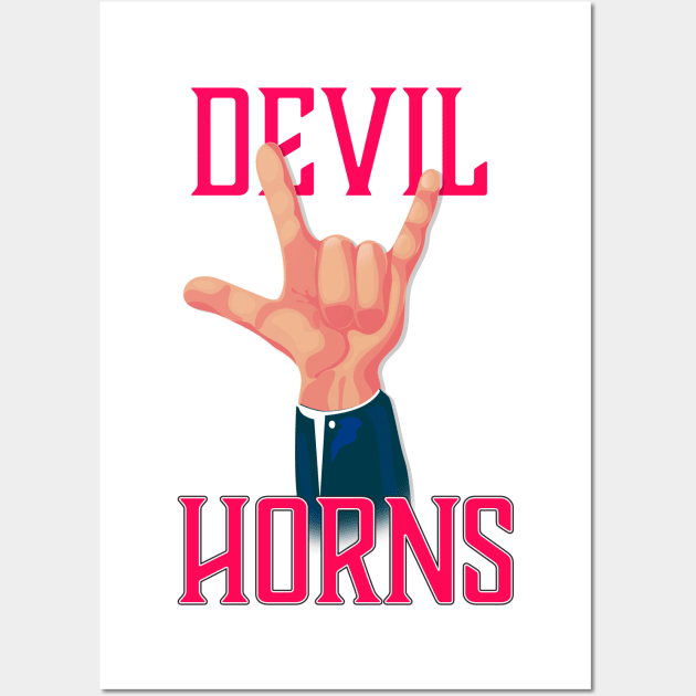 Devil Horns Wall Art by nickemporium1